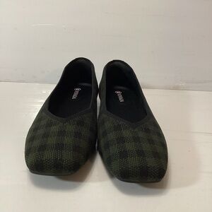 Vivaia square toe V cut flats Plaid Flats Margot 2.0 women’s shoes size 37.5